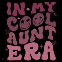 Groovy Retro In My Cool Aunt Era Cool Gifts For Auntie Drawstring Bag