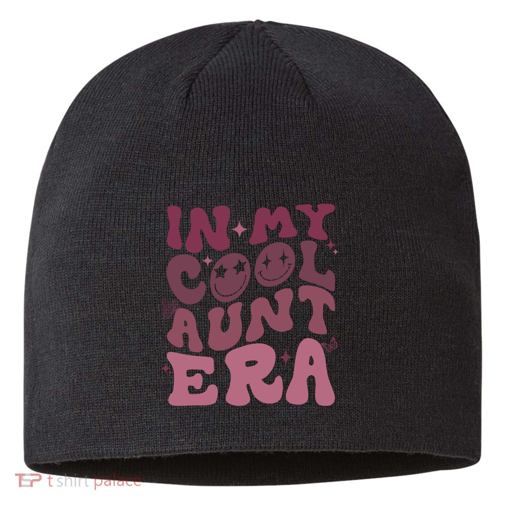 Groovy Retro In My Cool Aunt Era Cool Gifts For Auntie Sustainable Beanie
