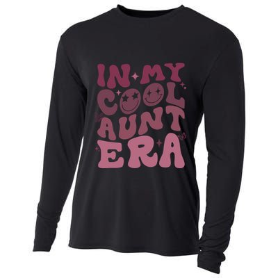 Groovy Retro In My Cool Aunt Era Cool Gifts For Auntie Cooling Performance Long Sleeve Crew