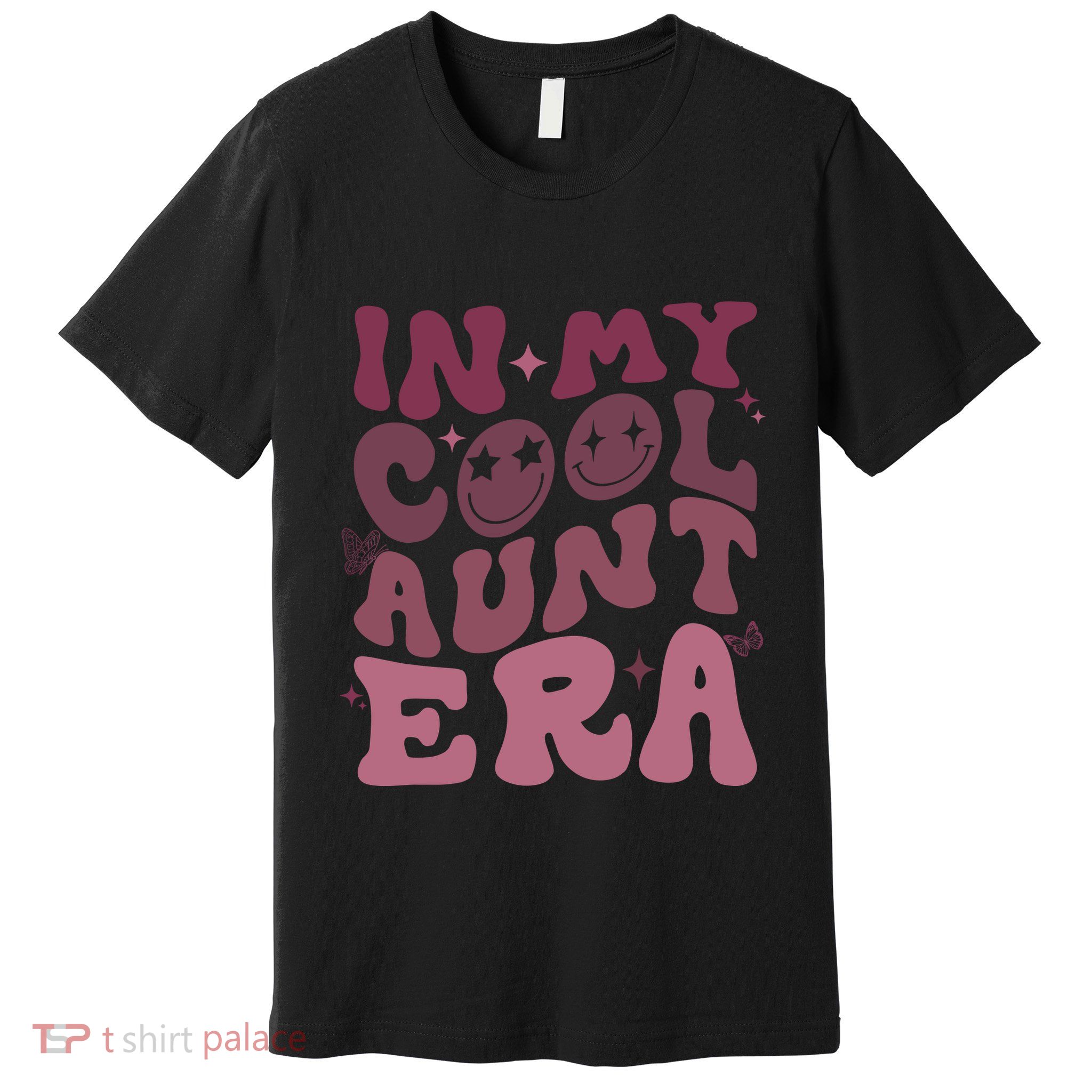 Groovy Retro In My Cool Aunt Era Cool Gifts For Auntie Premium T-Shirt