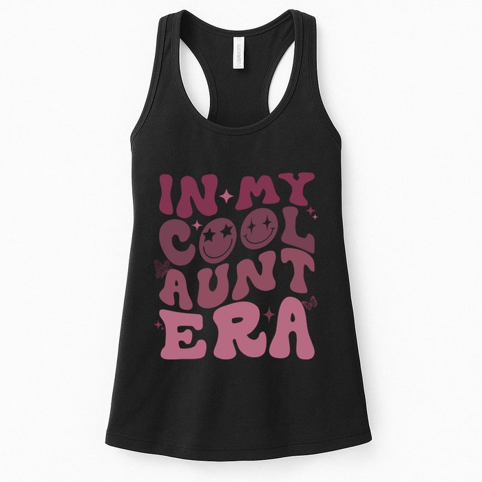 Groovy Retro In My Cool Aunt Era Cool Gifts For Auntie Womens Tank Top