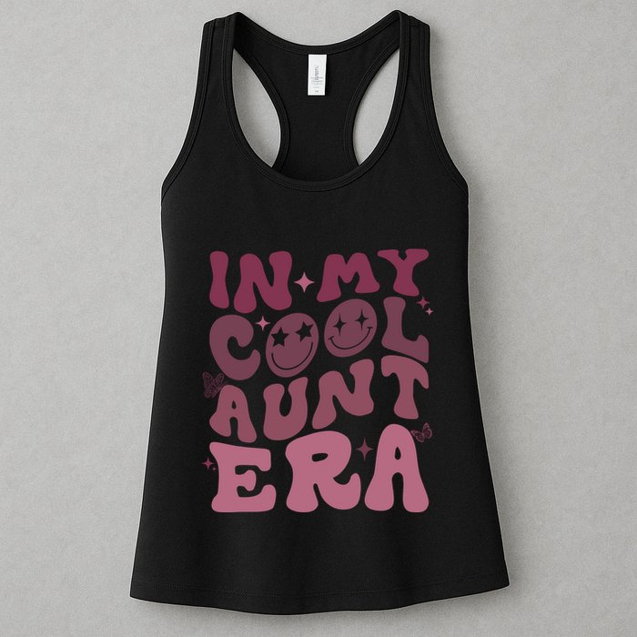 Groovy Retro In My Cool Aunt Era Cool Gifts For Auntie Womens Tank Top