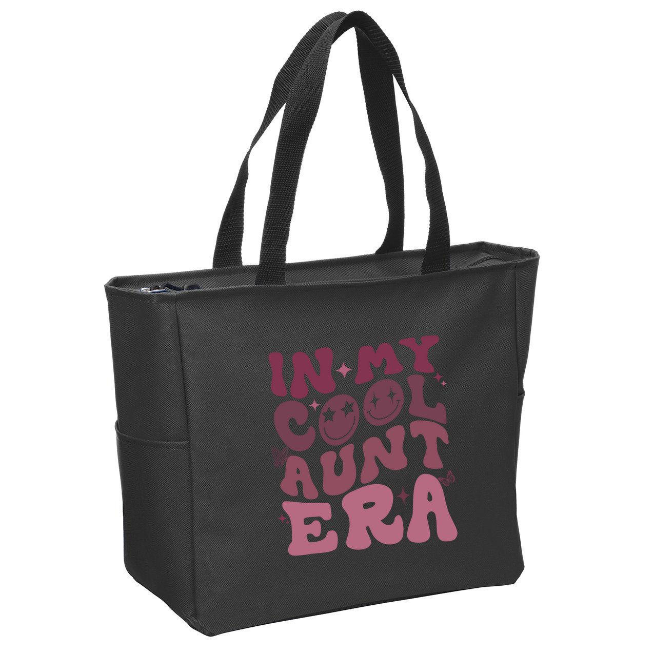 Groovy Retro In My Cool Aunt Era Cool Gifts For Auntie Zip Tote Bag