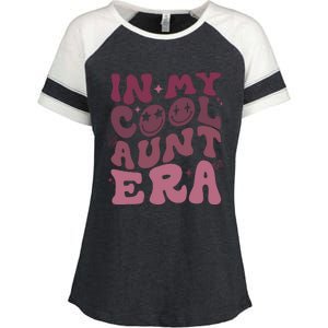 Groovy Retro In My Cool Aunt Era Cool Gifts For Auntie Enza Ladies Jersey Colorblock Tee