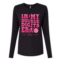 Groovy Retro In My Double Digits Era 10th Birthday Version Womens Cotton Relaxed Long Sleeve T-Shirt