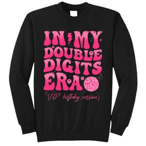 Groovy Retro In My Double Digits Era 10th Birthday Version Sweatshirt