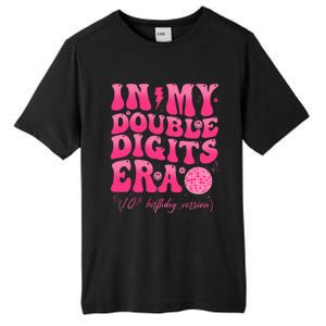 Groovy Retro In My Double Digits Era 10th Birthday Version Tall Fusion ChromaSoft Performance T-Shirt