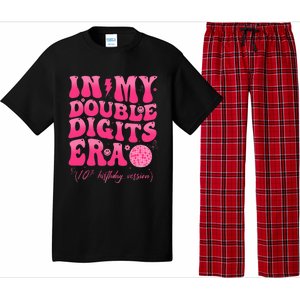 Groovy Retro In My Double Digits Era 10th Birthday Version Pajama Set