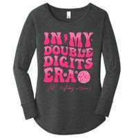 Groovy Retro In My Double Digits Era 10th Birthday Version Women's Perfect Tri Tunic Long Sleeve Shirt