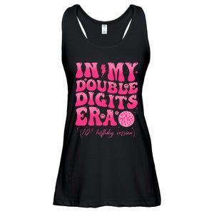 Groovy Retro In My Double Digits Era 10th Birthday Version Ladies Essential Flowy Tank