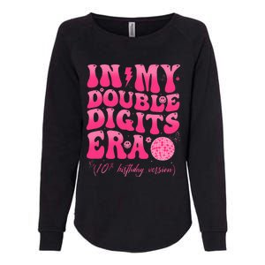 Groovy Retro In My Double Digits Era 10th Birthday Version Womens California Wash Sweatshirt