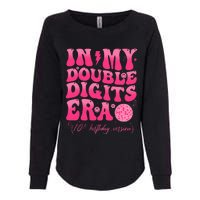 Groovy Retro In My Double Digits Era 10th Birthday Version Womens California Wash Sweatshirt