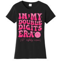 Groovy Retro In My Double Digits Era 10th Birthday Version Women's T-Shirt