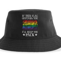 Gay Rainbow If This Flag Offend You Pride Lgbt Sustainable Bucket Hat