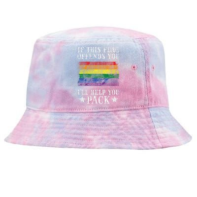 Gay Rainbow If This Flag Offend You Pride Lgbt Tie-Dyed Bucket Hat