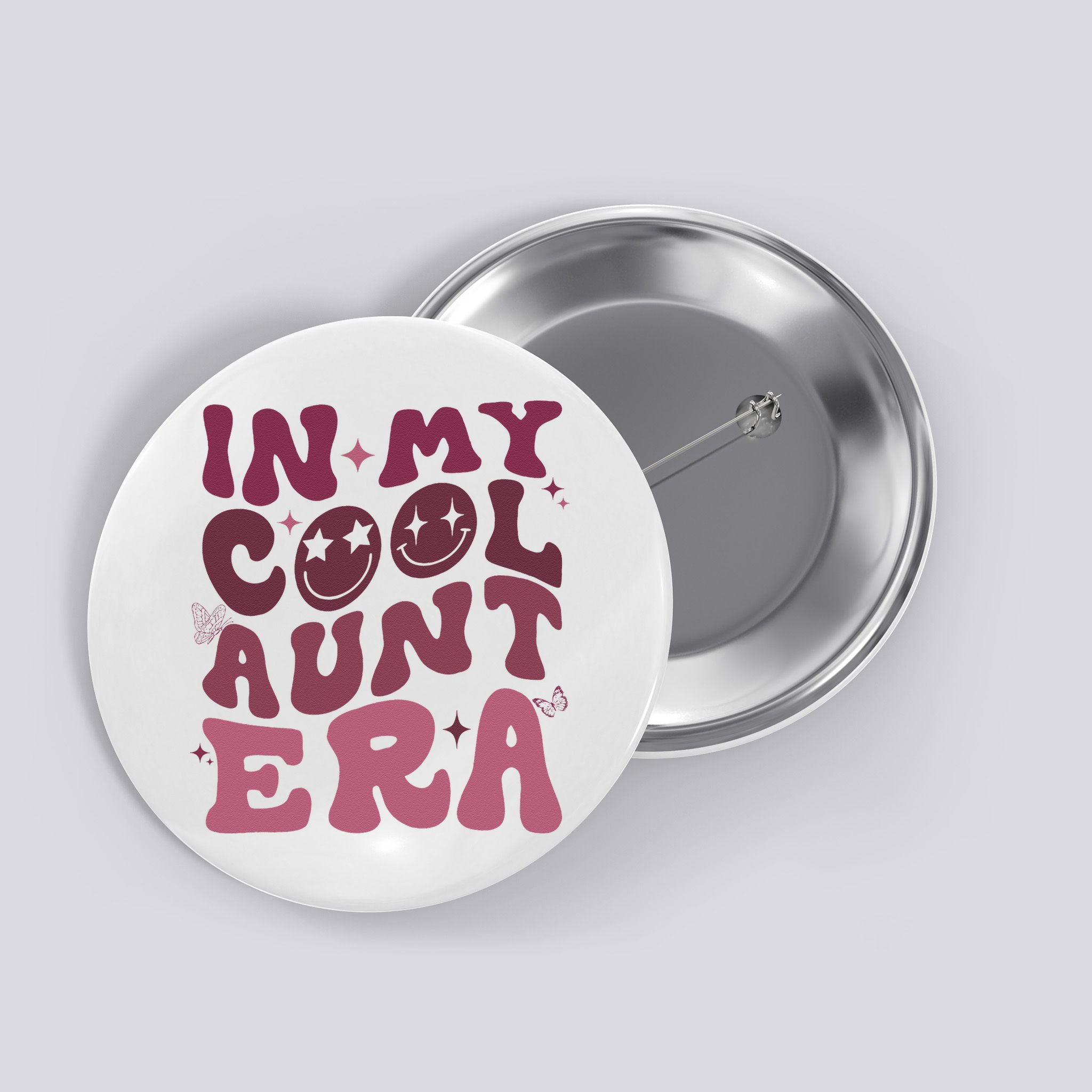 Groovy Retro In My Cool Aunt Era  Cool Gifts For Auntie  Button