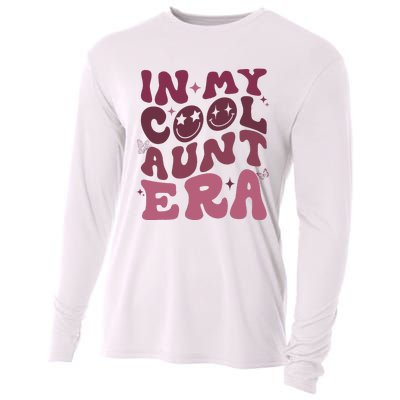 Groovy Retro In My Cool Aunt Era  Cool Gifts For Auntie  Cooling Performance Long Sleeve Crew