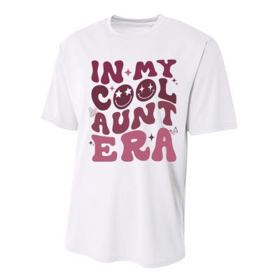 Groovy Retro In My Cool Aunt Era  Cool Gifts For Auntie  Performance Sprint T-Shirt