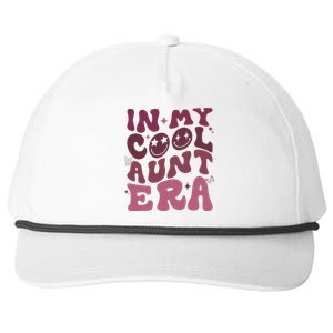 Groovy Retro In My Cool Aunt Era  Cool Gifts For Auntie  Snapback Five-Panel Rope Hat