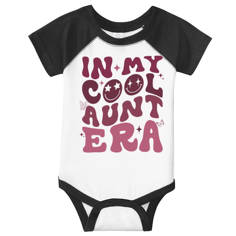 Groovy Retro In My Cool Aunt Era  Cool Gifts For Auntie  Infant Baby Jersey Bodysuit