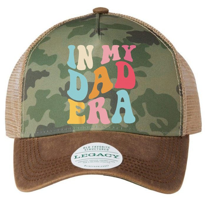 Groovy Retro In My Dad Era Fathers Day Daddy Father Life Legacy Tie Dye Trucker Hat