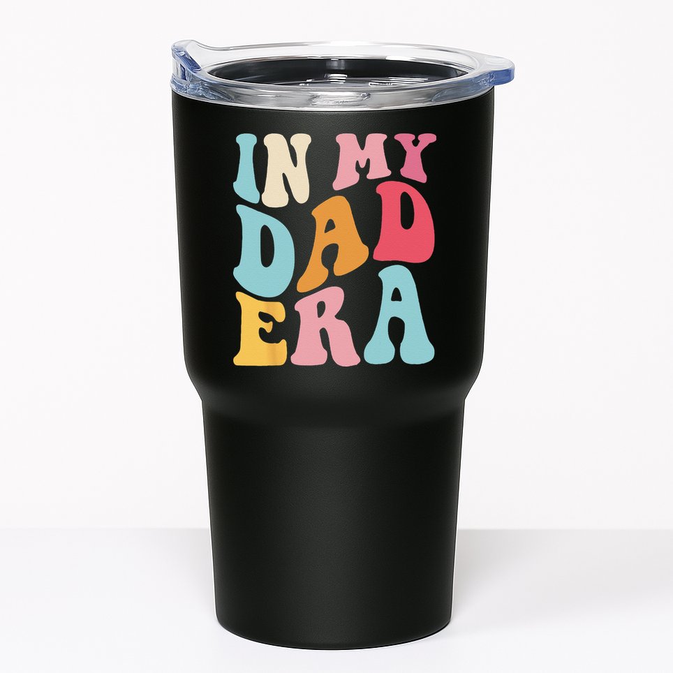 Groovy Retro In My Dad Era Fathers Day Daddy Father Life Tumbler