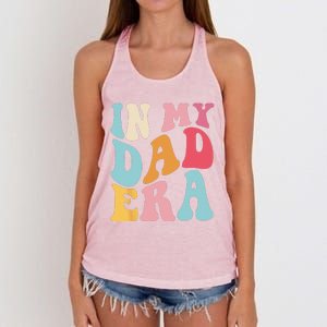 Groovy Retro In My Dad Era Fathers Day Daddy Father Life Women's Knotted Racerback Tank