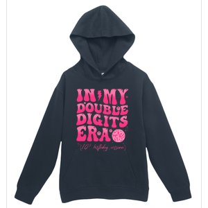 Groovy Retro In My Double Digits Era 10th Birthday Urban Pullover Hoodie