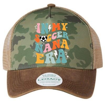 Groovy Retro In My Soccer Nana Era Funny Soccer Legacy Tie Dye Trucker Hat