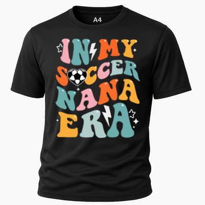 Groovy Retro In My Soccer Nana Era Funny Soccer Performance Shirt