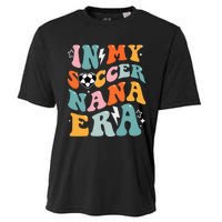 Groovy Retro In My Soccer Nana Era Funny Soccer Cooling Performance Crew T-Shirt