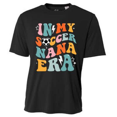 Groovy Retro In My Soccer Nana Era Funny Soccer Cooling Performance Crew T-Shirt