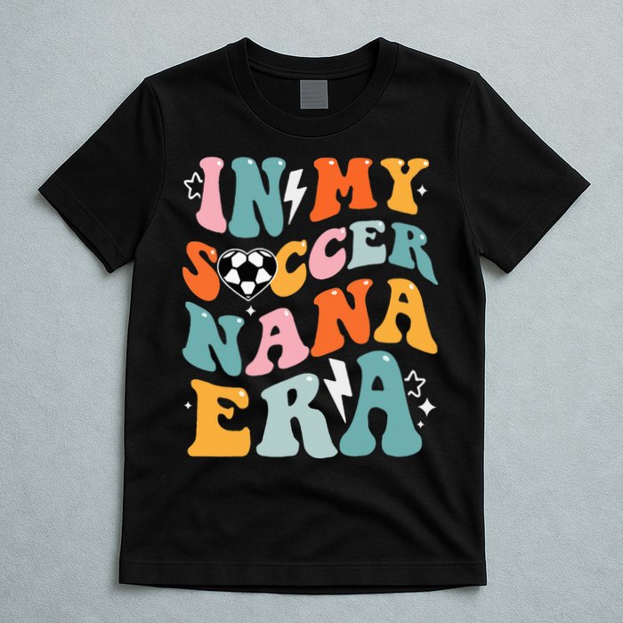 Groovy Retro In My Soccer Nana Era Funny Soccer T-Shirt