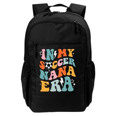 Groovy Retro In My Soccer Nana Era Funny Soccer Backpack