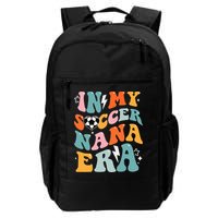 Groovy Retro In My Soccer Nana Era Funny Soccer Backpack