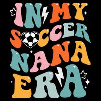 Groovy Retro In My Soccer Nana Era Funny Soccer Backpack