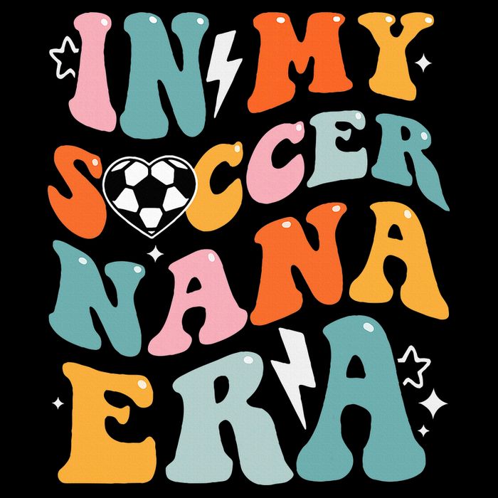 Groovy Retro In My Soccer Nana Era Funny Soccer Backpack