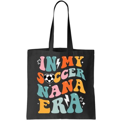 Groovy Retro In My Soccer Nana Era Funny Soccer Bag