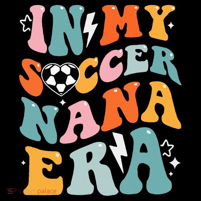 Groovy Retro In My Soccer Nana Era Funny Soccer Poster
