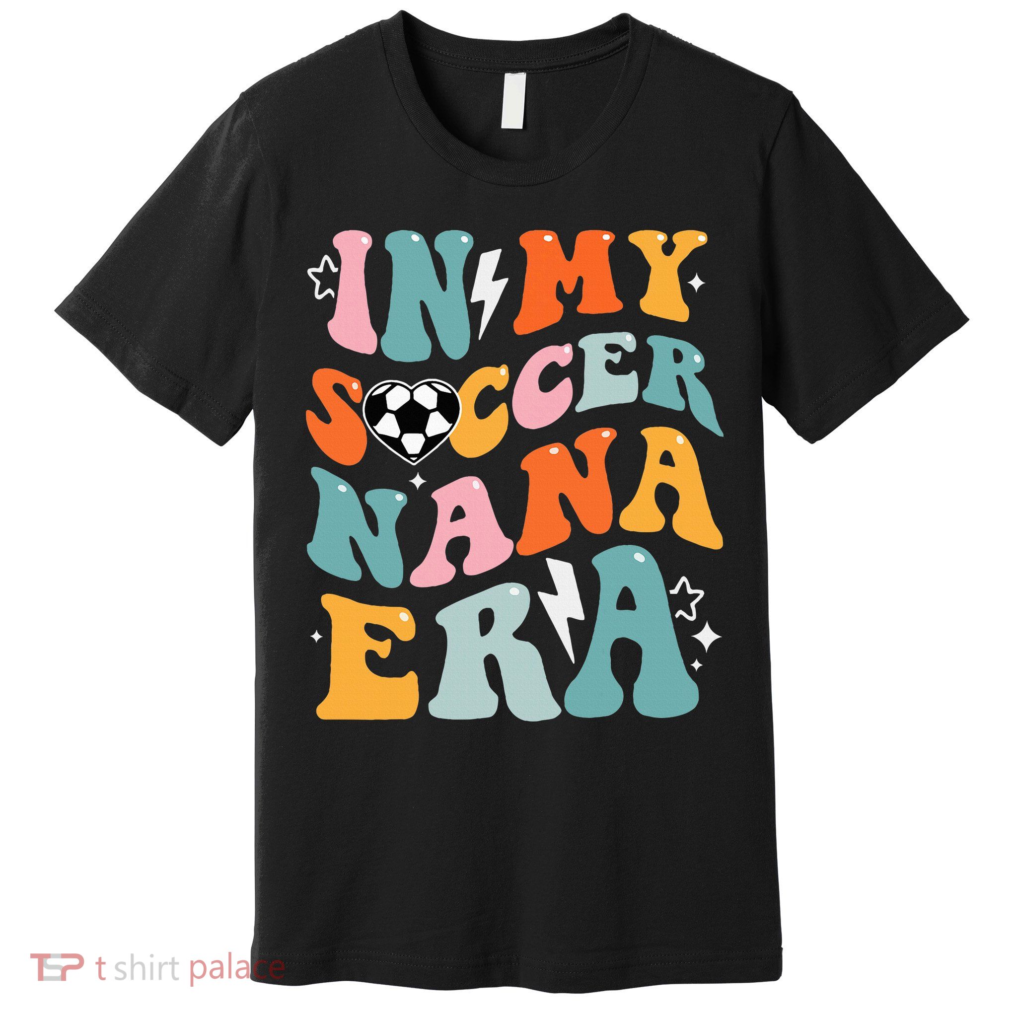 Groovy Retro In My Soccer Nana Era Funny Soccer Premium T-Shirt