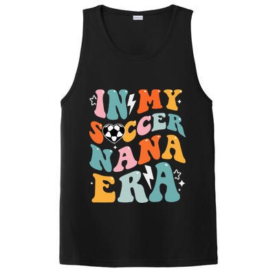 Groovy Retro In My Soccer Nana Era Funny Soccer PosiCharge Competitor Tank