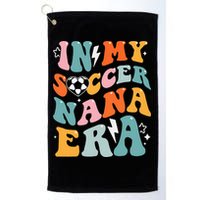 Groovy Retro In My Soccer Nana Era Funny Soccer Golf Towel