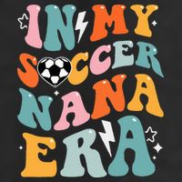 Groovy Retro In My Soccer Nana Era Funny Soccer Golf Towel
