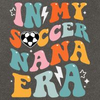 Groovy Retro In My Soccer Nana Era Funny Soccer Cotton Canvas Backpack