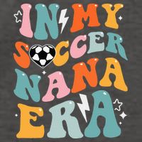 Groovy Retro In My Soccer Nana Era Funny Soccer Vector Backpack
