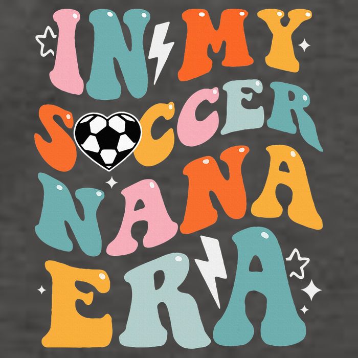 Groovy Retro In My Soccer Nana Era Funny Soccer Vector Backpack