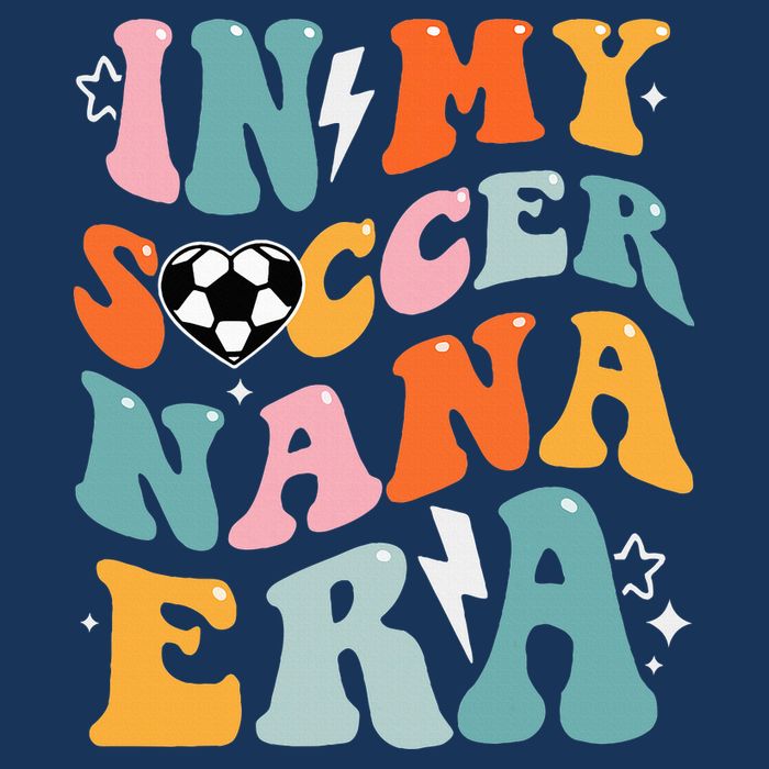Groovy Retro In My Soccer Nana Era Funny Soccer Infant Baby Jersey Bodysuit