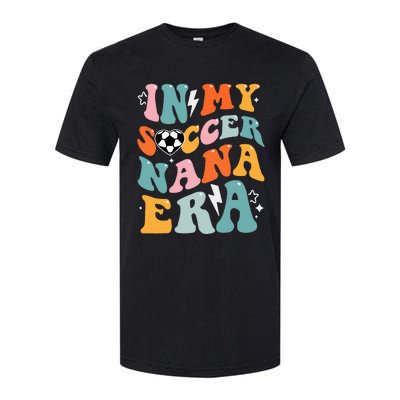 Groovy Retro In My Soccer Nana Era Funny Soccer Softstyle CVC T-Shirt