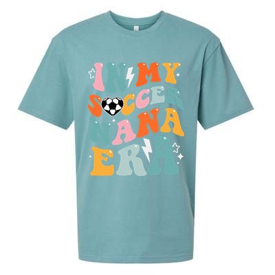 Groovy Retro In My Soccer Nana Era Funny Soccer Sueded Cloud Jersey T-Shirt