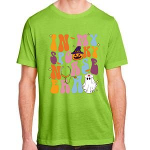 Groovy Retro In My Spooky Nurse Era Spooky Nurse Halloween Funny Gift Adult ChromaSoft Performance T-Shirt